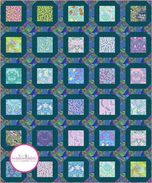 PRE-ORDER Kaffe x Morris & Co.- Garden Delights Quilt Kit- December 2024 - Modern Fabric Shoppe