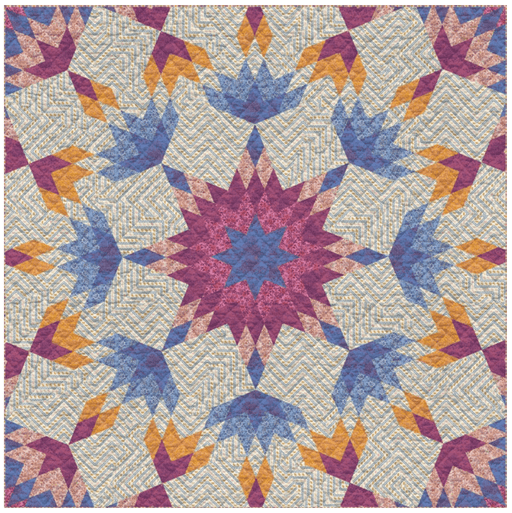 PRE-Order Kathy Doughty- Bloom Star Quilt Kit featuring Regeneration- March 2027 - Modern Fabric Shoppe
