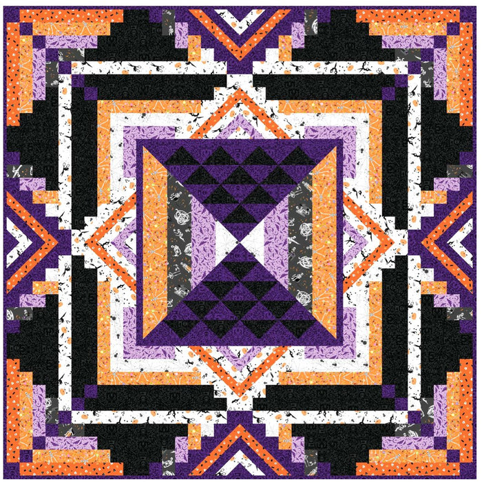 PRE - Order Kimberlee Deers Moore - Diamond Flare Quilt Kit featuring Mr. Bones Sews - April 2025 - Modern Fabric Shoppe