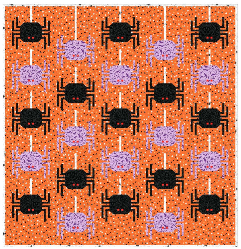 PRE - Order Kimberlee Deers Moore - Spider Quilt Kit featuring Mr. Bones Sews - April 2025 - Modern Fabric Shoppe