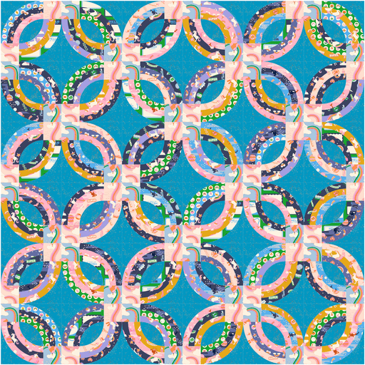 PRE-Order Kimberly Kight- Rainbow Rings Quilt Kit featuring Sticker Book- June 2027 - Modern Fabric Shoppe