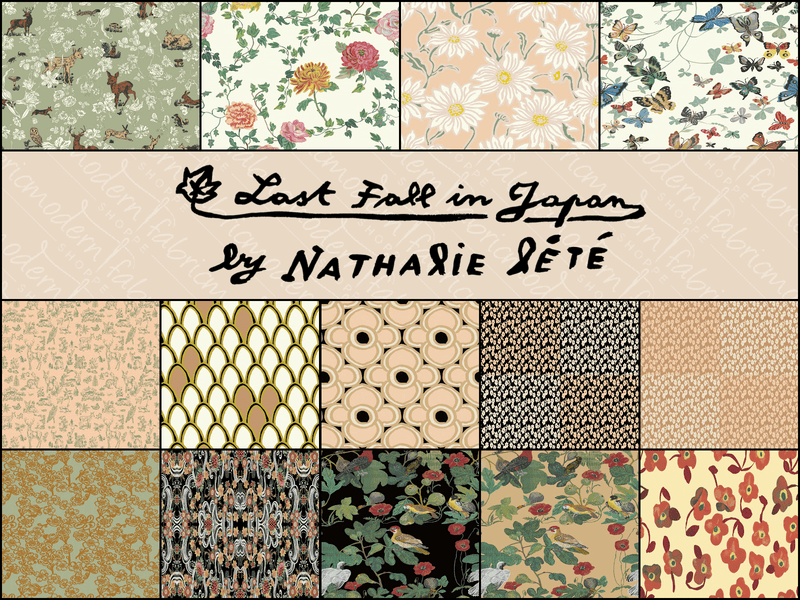 Pre - Order Last Fall in Japan by Nathalie Lete - Fat Quarter Bundle - September 2026 - Modern Fabric Shoppe