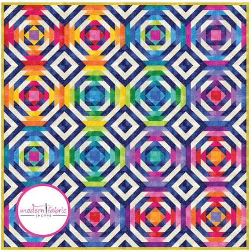 PRE-ORDER Libs Elliott- Electric Pineapple Quilt Kit featuring Glaze II- October 2024 - Modern Fabric Shoppe