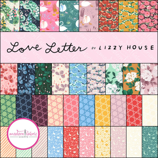 PRE-ORDER- Love Letter by Lizzie House- Fat Quarter Bundle- January 2025 - Modern Fabric Shoppe