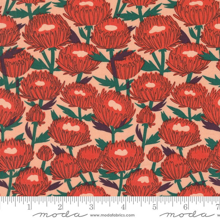 PRE - ORDER Love Letter by Lizzy House - Peach 37122 12 - Half Yard - January 2025 - Modern Fabric Shoppe