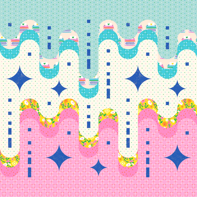 PRE - Order Melody Miller - Drip Quilt Kit featuring Best Day Ever - September 2025 - Modern Fabric Shoppe