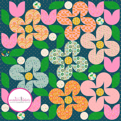 PRE - ORDER Melody Miller - Little Holland Quilt Kit featuring Carousel - February 2025 - Modern Fabric Shoppe