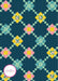 PRE-ORDER Melody Miller- Posy Chain- Teal Quilt Kit featuring Juicy- September 2024 - Modern Fabric Shoppe