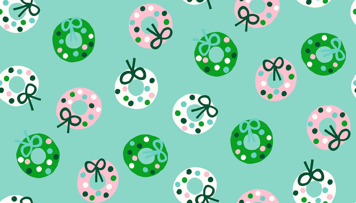 PRE - ORDER Merry Happy by Kimberly Kight - Bough Down RS3099 15 - Frost - Half Yard - May 2026 - Modern Fabric Shoppe