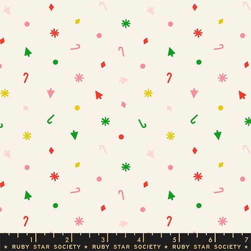 PRE - ORDER Merry Happy by Kimberly Kight - Christmas Confetti RS3103 12 - Multi - Half Yard - May 2026 - Modern Fabric Shoppe