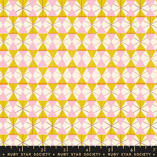 PRE - ORDER Merry Happy by Kimberly Kight - Happy Hexie RS3102 11M - Golden Hour - Half Yard - May 2026 - Modern Fabric Shoppe