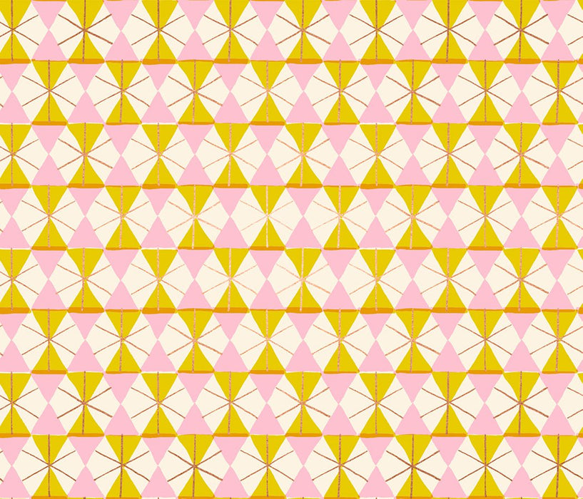 PRE - ORDER Merry Happy by Kimberly Kight - Happy Hexie RS3102 11M - Golden Hour - Half Yard - May 2026 - Modern Fabric Shoppe