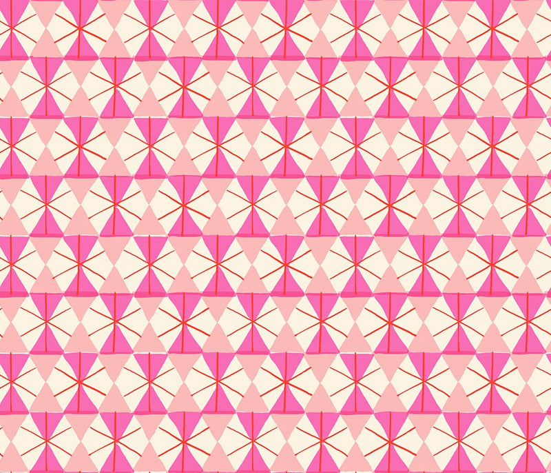 PRE - ORDER Merry Happy by Kimberly Kight - Happy Hexie RS3102 13 - Lipstick - Half Yard - May 2026 - Modern Fabric Shoppe