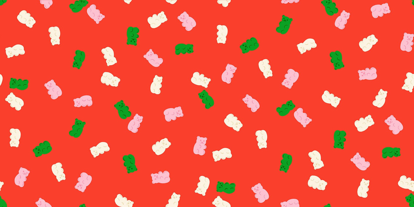 PRE - ORDER Merry Happy by Kimberly Kight - Merry Gummies RS3104 12 - Lollipop - Half Yard - May 2026 - Modern Fabric Shoppe