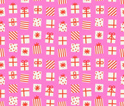 PRE - ORDER Merry Happy by Kimberly Kight - Secret Santa RS3100 15 - Lipstick - Half Yard - May 2026 - Modern Fabric Shoppe