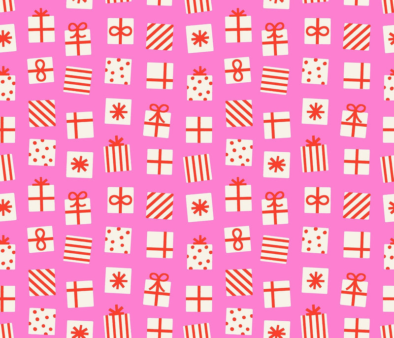 PRE - ORDER Merry Happy by Kimberly Kight - Secret Santa RS3100 15 - Lipstick - Half Yard - May 2026 - Modern Fabric Shoppe