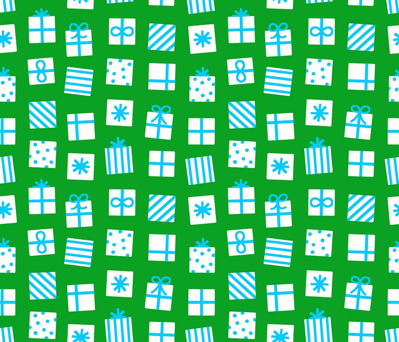 PRE - ORDER Merry Happy by Kimberly Kight - Secret Santa RS3100 18 - Verdant - Half Yard - May 2026 - Modern Fabric Shoppe