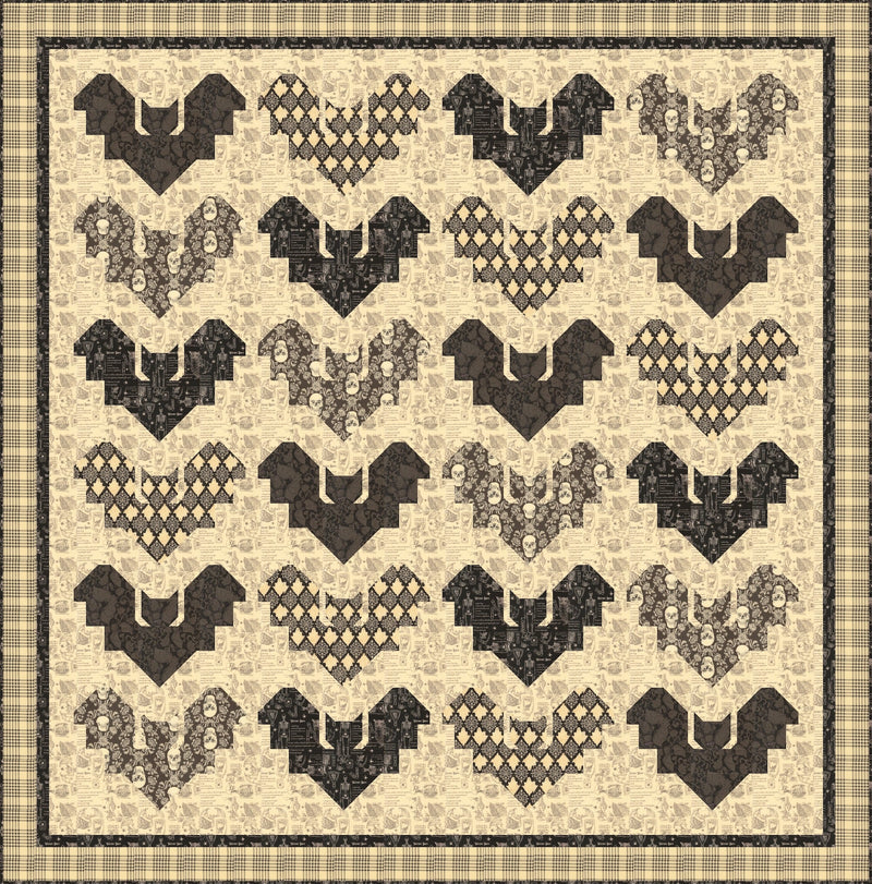 PRE-ORDER Midnight Flight Quilt Kit featuring Gothic Haunt by Stacy Iest Hsu- May 2027 - Modern Fabric Shoppe