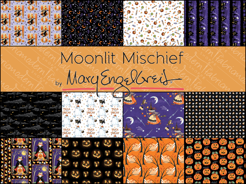 PRE - ORDER Moonlit Mischief by Mary Engelbreit - Half Yard Bundle - May 2026 - Modern Fabric Shoppe
