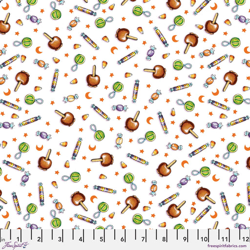 PRE - Order Moonlit Mischief by Mary Engelbreit - Halloween Sweets PWMY047.WHITE - Half Yard May 2026 - Modern Fabric Shoppe