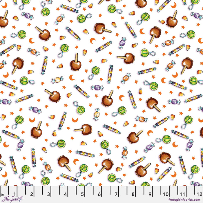 PRE - Order Moonlit Mischief by Mary Engelbreit - Halloween Sweets PWMY047.WHITE - Half Yard May 2026 - Modern Fabric Shoppe