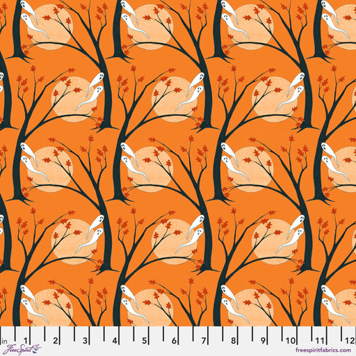 PRE - Order Moonlit Mischief by Mary Engelbreit - Haunted Hallows PWMY046.ORANGE - Half Yard May 2026 - Modern Fabric Shoppe