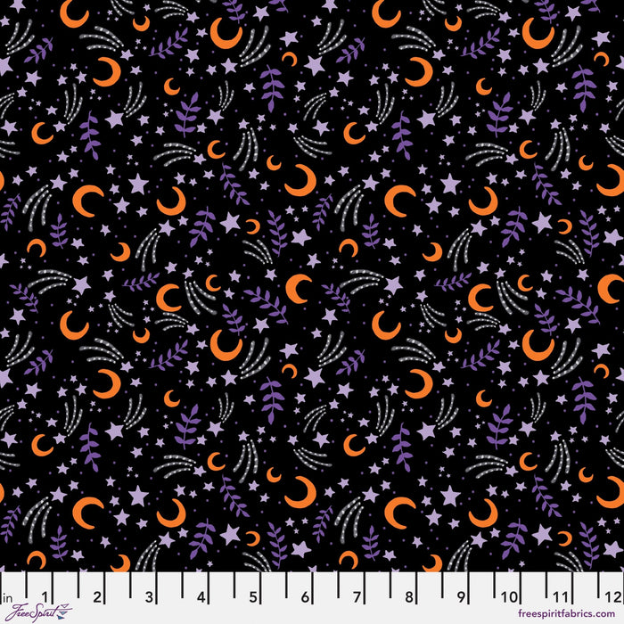 PRE - Order Moonlit Mischief by Mary Engelbreit - October Sky PWMY051.BLACK - Half Yard May 2026 - Modern Fabric Shoppe
