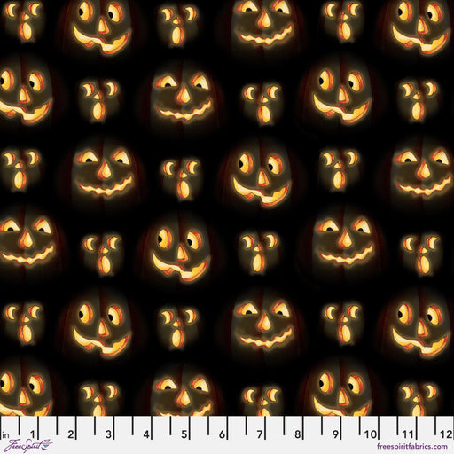 PRE - Order Moonlit Mischief by Mary Engelbreit - Pumpkin Glow PWMY048.BLACK - Half Yard May 2026 - Modern Fabric Shoppe