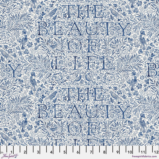 PRE - Order Morris & Company - Emery Walker's House - Beauty of Life PWWM114.INDIGO - Half Yard - Modern Fabric Shoppe