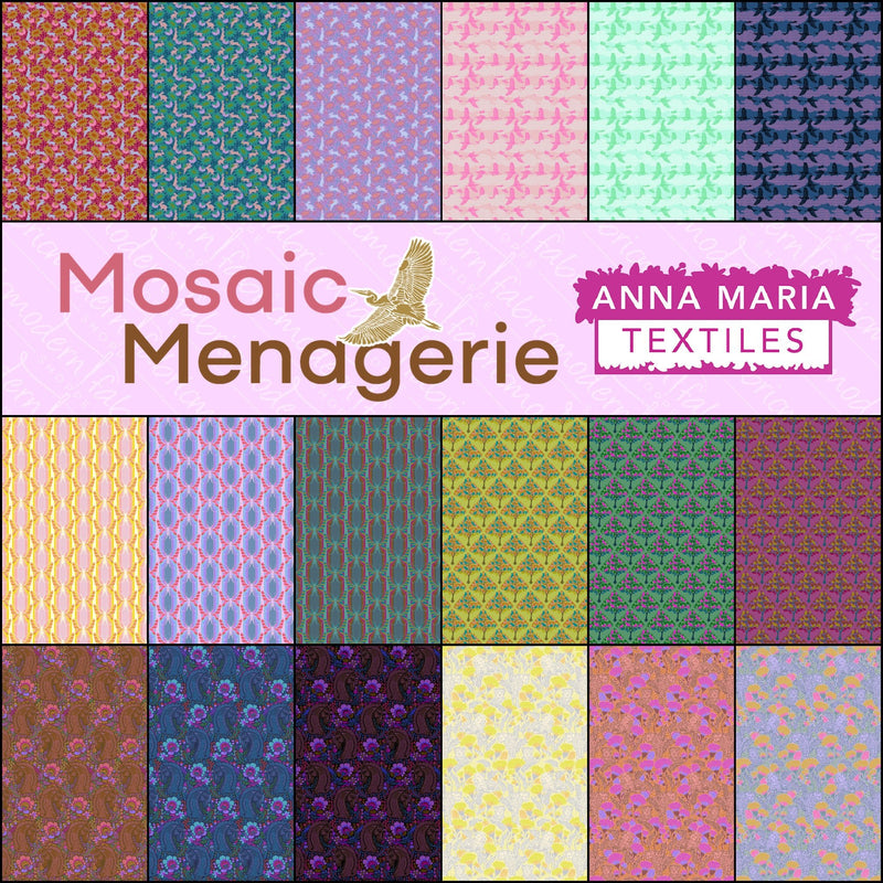 PRE - Order Mosaic Menagerie - by Anna Maria Horner - Half Yard Bundle - December 2026 - Modern Fabric Shoppe