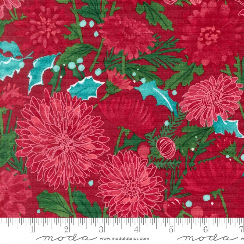 PRE-ORDER Mum's Christmas by Robin Pickens- Crimson 48820 14 - Half Yard- May 2027 - Modern Fabric Shoppe