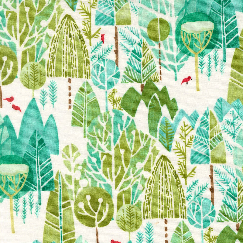 PRE-ORDER Mum's Christmas by Robin Pickens- Snow 48821 11 - Half Yard- May 2027 - Modern Fabric Shoppe