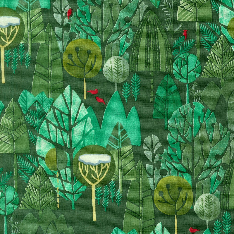 PRE-ORDER Mum's Christmas by Robin Pickens- Spruce 48821 17 - Half Yard- May 2027 - Modern Fabric Shoppe