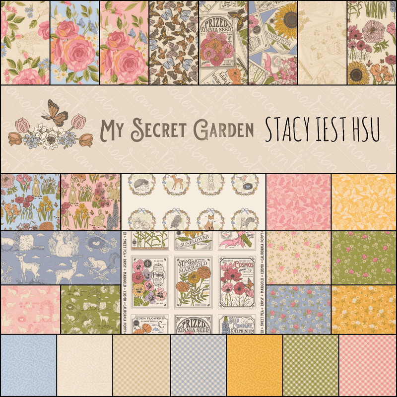 PRE - ORDER My Secret Garden by Stacy Iest Hsu - Half Yard Bundle - July 2026 - Modern Fabric Shoppe