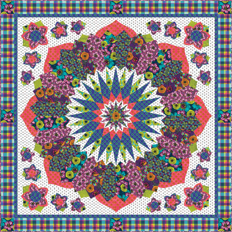 PRE - Order Natalie Barnes - Ramblin' Rose Quilt Kit featuring Winding Road - March 2026 - Modern Fabric Shoppe