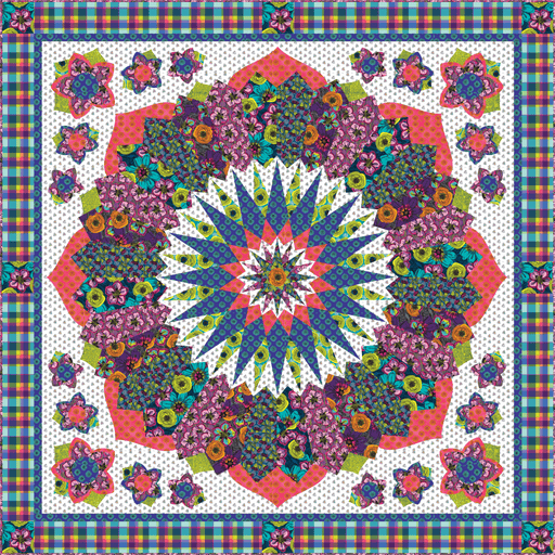 PRE - Order Natalie Barnes - Ramblin' Rose Quilt Kit featuring Winding Road - March 2026 - Modern Fabric Shoppe