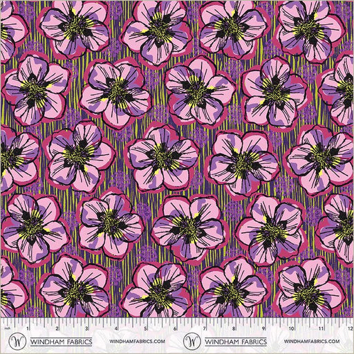 PRE - Order Natalie Barnes - Winding Road - Blossom 55008 - 3 Petal Pink - Half Yard - March 2026 - Modern Fabric Shoppe