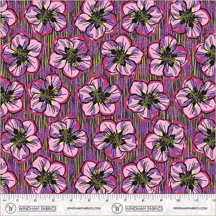 PRE - Order Natalie Barnes - Winding Road - Blossom 55008 - 3 Petal Pink - Half Yard - March 2026 - Modern Fabric Shoppe