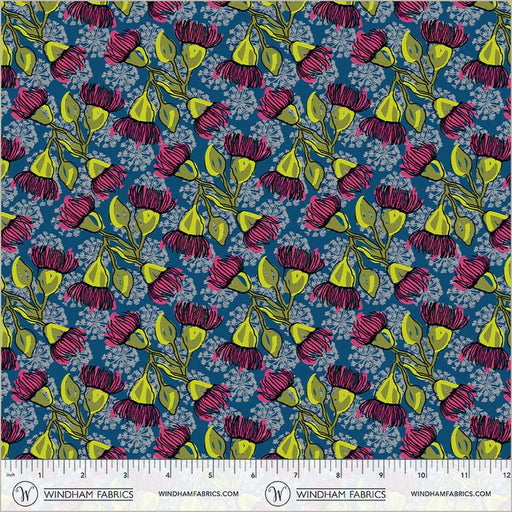 PRE - Order Natalie Barnes - Winding Road - Eucalyptus 55012 - 2 Teal - Half Yard - March 2026 - Modern Fabric Shoppe