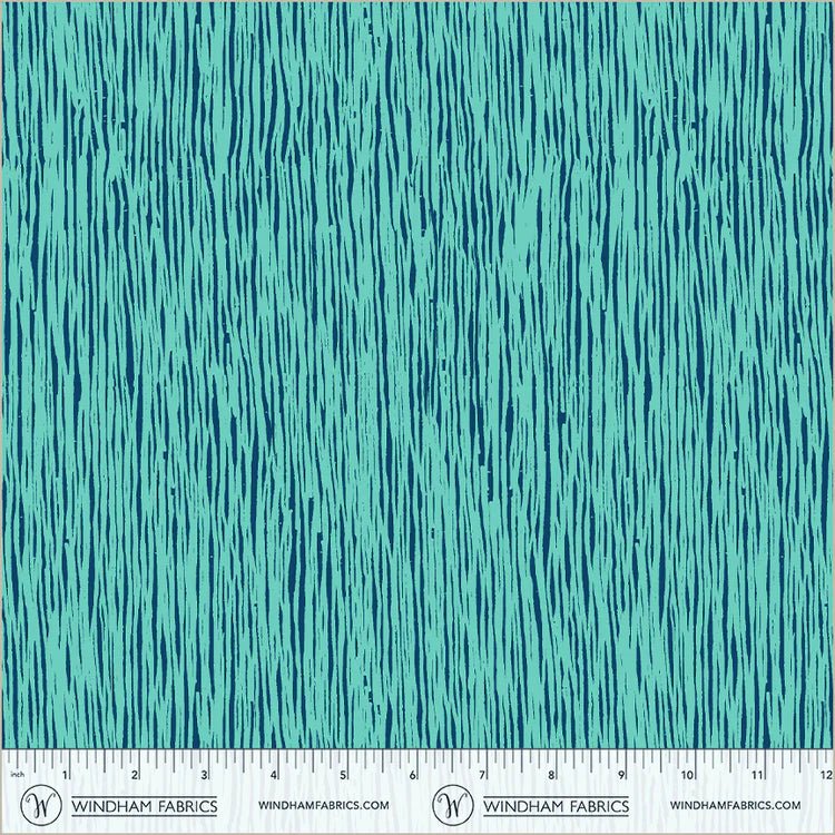 PRE - Order Natalie Barnes - Winding Road - Grasses 55013 - 2 Teal - Half Yard - March 2026 - Modern Fabric Shoppe