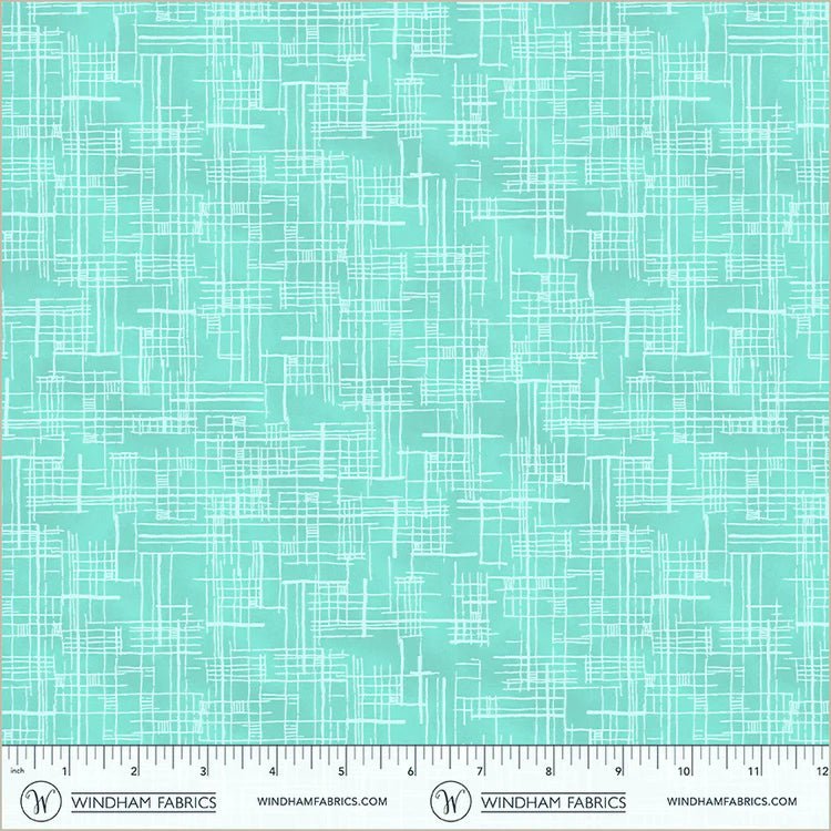 PRE - Order Natalie Barnes - Winding Road - Map 55014 - 10 Turquoise - Half Yard - March 2026 - Modern Fabric Shoppe