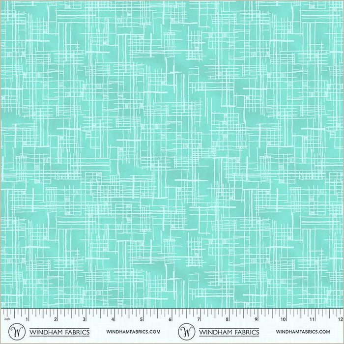 PRE - Order Natalie Barnes - Winding Road - Map 55014 - 10 Turquoise - Half Yard - March 2026 - Modern Fabric Shoppe