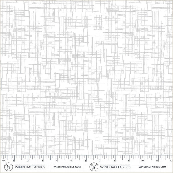 PRE - Order Natalie Barnes - Winding Road - Map 55014 - 11 White/Grey - Half Yard - March 2026 - Modern Fabric Shoppe