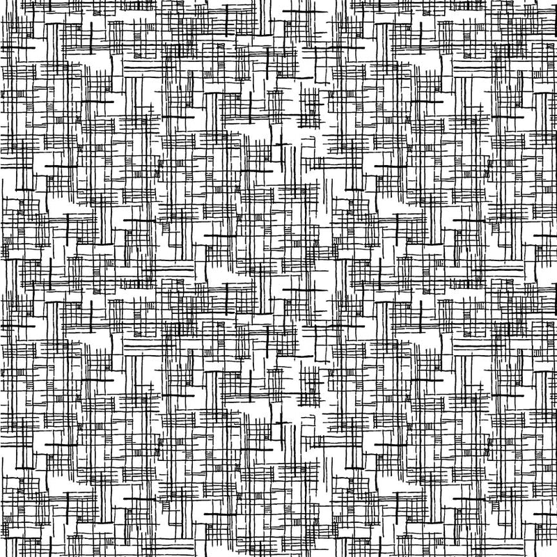 PRE - Order Natalie Barnes - Winding Road - Map 55014 - 7 White/Black - Half Yard - March 2026 - Modern Fabric Shoppe