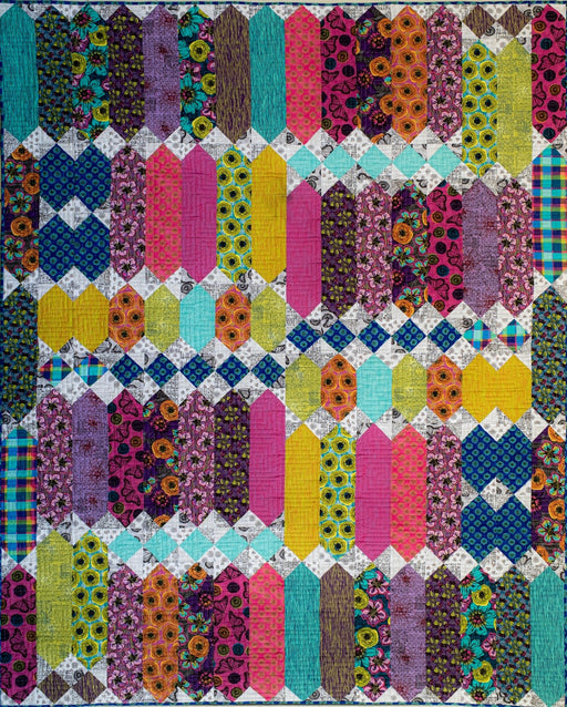 PRE - Order Natalie Barnes - World's Fair Quilt Kit featuring Winding Road - March 2026 - Modern Fabric Shoppe