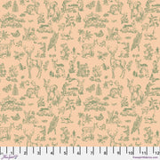 PRE - Order Nathalie Lete - Last Fall in Japan - Bambi PWNL061.CORAL - Half Yard - September 2026 - Modern Fabric Shoppe