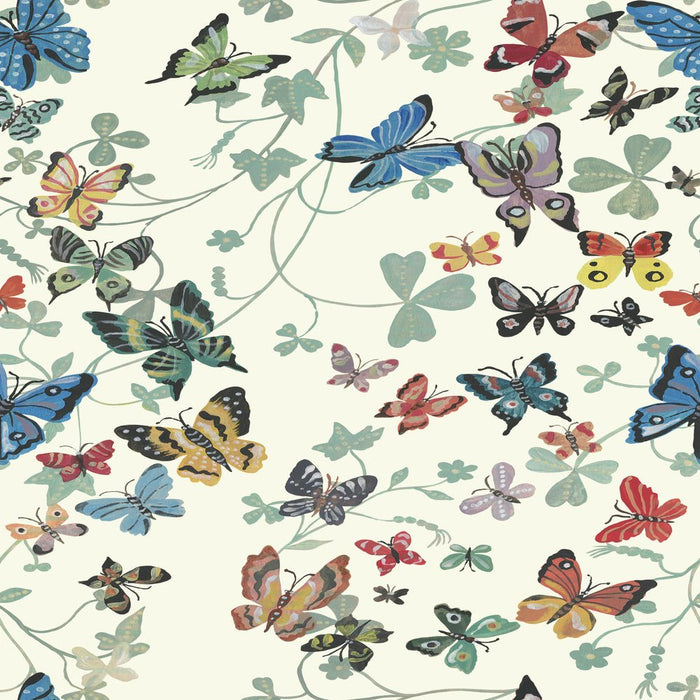 PRE - Order Nathalie Lete - Last Fall in Japan - Butterfly Face PWNL067.CREME Half Yard - September 2026 - Modern Fabric Shoppe