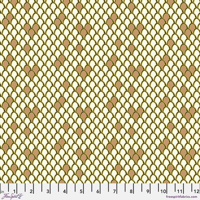 PRE - Order Nathalie Lete - Last Fall in Japan - Carp Shell PWNL062.CREAM - Half Yard - September 2026 - Modern Fabric Shoppe