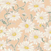 PRE - Order Nathalie Lete - Last Fall in Japan - Daisy PWNL066.CORAL Half Yard - September 2026 - Modern Fabric Shoppe