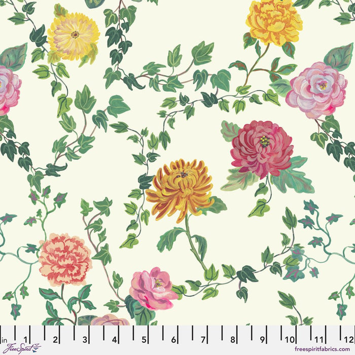 PRE - Order Nathalie Lete - Last Fall in Japan - Ivy and Flowers PWNL064.CREME - Half Yard - September 2026 - Modern Fabric Shoppe
